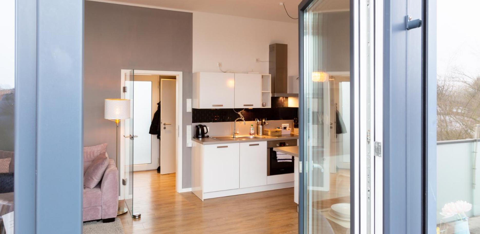 Apartmán Micasa Ol - Modernes Penthouse - Stellplatz - Kueche - Wlan - Dachterrasse Oldenburg Exteriér fotografie